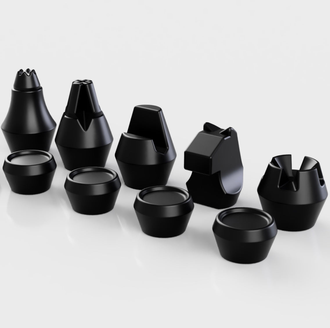 VentureBoard XL replacement chess pieces - complete set of 32 sculpted magnetic pieces