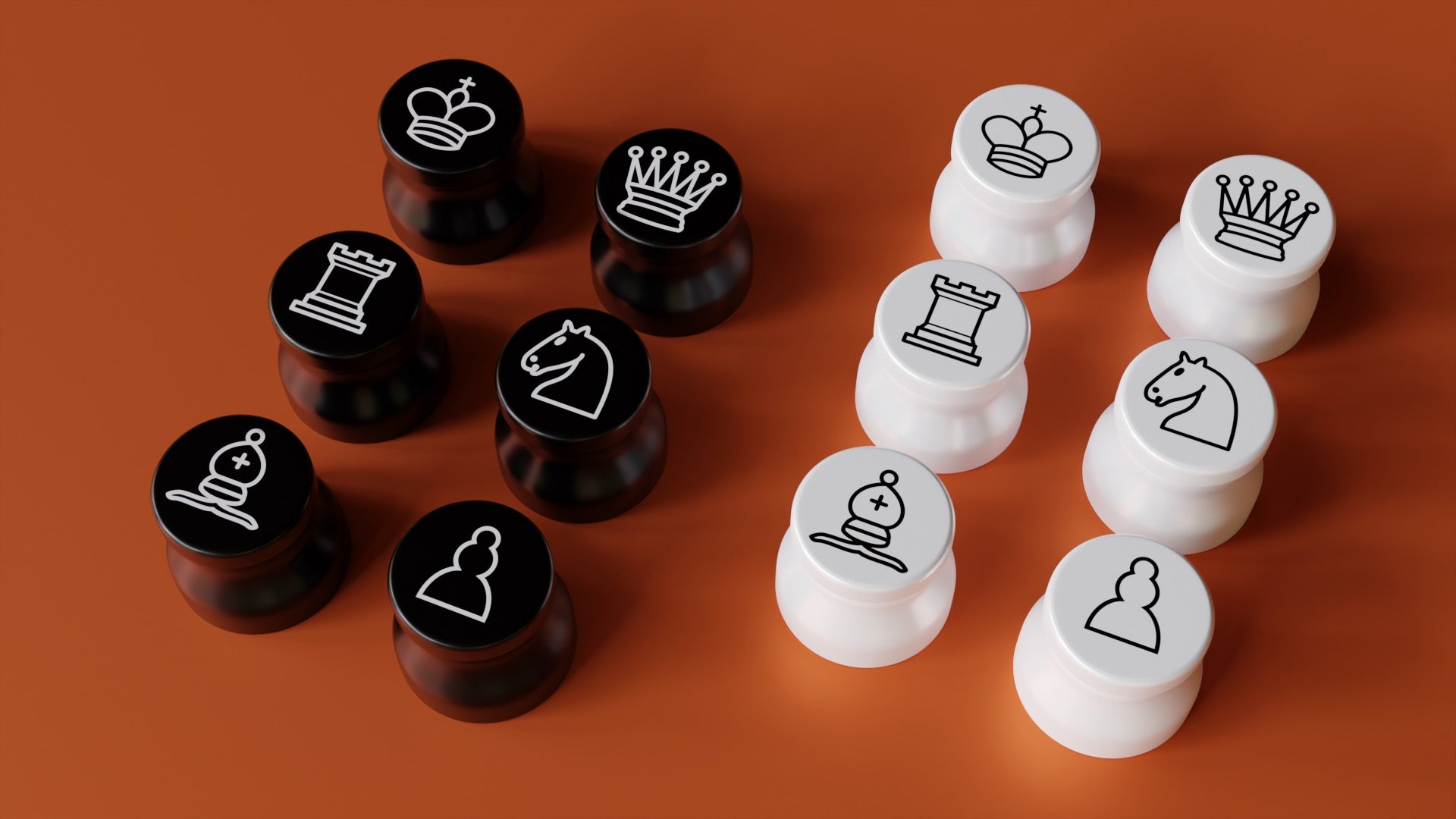 VentureBoard Mini replacement chess pieces - complete set of 32 magnetic pieces